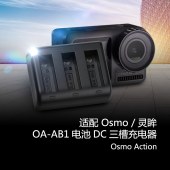 三槽沣标AB1充电器适用大疆Osmo灵眸运动相机AB1电池充电正品配件