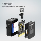 永诺(YONGNUO)Feng无线领夹麦克风 2.4G 一拖二 专业收音录音设备
