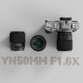 永诺YONGNUO YN50mm F1.8X DA DSM PRO 富士X卡口自动对焦镜头【顺丰包邮，空运隔天到】